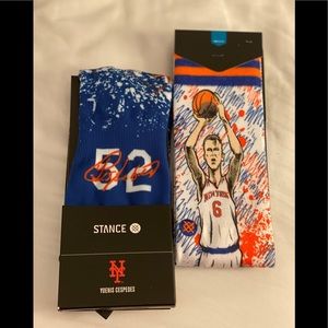 "Knicks" socks Two Pairs size large 9-12 NWT
